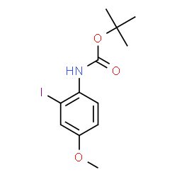 ChemSpider 2D Image | tert-butyl 2-iodo-4-methoxyphenylcarbamate | C12H16INO3