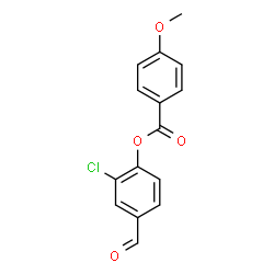 ChemSpider 2D Image | 2-Chloro-4-formylphenyl 4-methoxybenzoate | C15H11ClO4