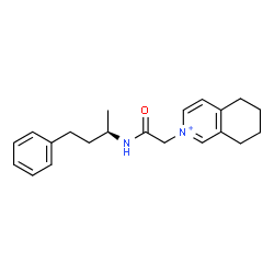 ChemSpider 2D Image | 2-(2-Oxo-2-{[(2R)-4-phenyl-2-butanyl]amino}ethyl)-5,6,7,8-tetrahydroisoquinolinium | C21H27N2O