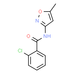 ChemSpider 2D Image | 2-Chloro-N-(5-methyl-1,2-oxazol-3-yl)benzamide | C11H9ClN2O2