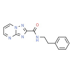 ChemSpider 2D Image | N-(2-Phenylethyl)[1,2,4]triazolo[1,5-a]pyrimidine-2-carboxamide | C14H13N5O