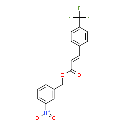 ChemSpider 2D Image | 3-Nitrobenzyl (2E)-3-[4-(trifluoromethyl)phenyl]acrylate | C17H12F3NO4