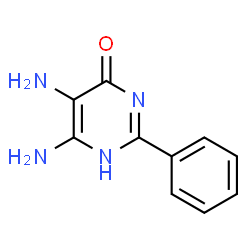 ChemSpider 2D Image | 5,6-Diamino-2-phenyl-4(1H)-pyrimidinone | C10H10N4O