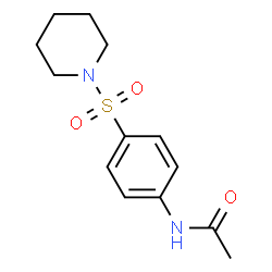 ChemSpider 2D Image | N-[4-(1-Piperidinylsulfonyl)phenyl]acetamide | C13H18N2O3S