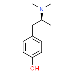 ChemSpider 2D Image | 4-[(2S)-2-(Dimethylamino)propyl]phenol | C11H17NO