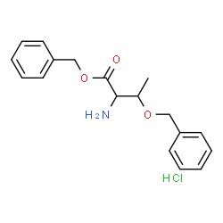 ChemSpider 2D Image | Benzyl O-benzylthreoninate hydrochloride (1:1) | C18H22ClNO3