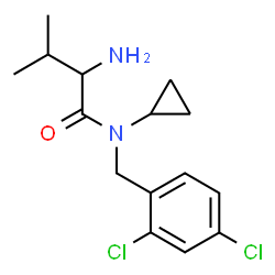 ChemSpider 2D Image | N-Cyclopropyl-N-(2,4-dichlorobenzyl)valinamide | C15H20Cl2N2O