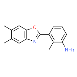 ChemSpider 2D Image | 3-(5,6-Dimethyl-1,3-benzoxazol-2-yl)-2-methylaniline | C16H16N2O