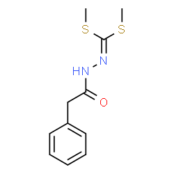 ChemSpider 2D Image | Dimethyl (phenylacetyl)carbonodithiohydrazonate | C11H14N2OS2