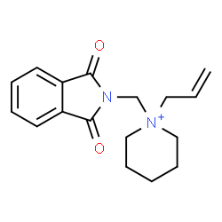 ChemSpider 2D Image | 1-Allyl-1-(1,3-dioxo-1,3-dihydro-isoindol-2-ylmethyl)-piperidinium | C17H21N2O2