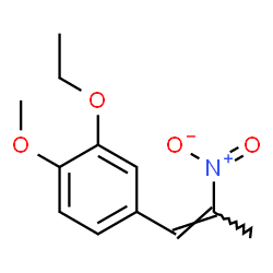ChemSpider 2D Image | 2-Ethoxy-1-methoxy-4-[(1Z)-2-nitro-1-propen-1-yl]benzene | C12H15NO4