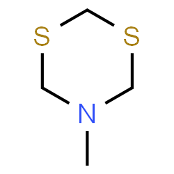 ChemSpider 2D Image | 5-Methyl-1,3,5-dithiazinane | C4H9NS2