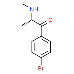 ChemSpider 2D Image | (2S)-1-(4-Bromophenyl)-2-(methylamino)-1-propanone | C10H12BrNO