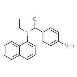 ChemSpider 2D Image | p-Amino-N-ethyl-N-1-naphthylbenzamide | C19H18N2O