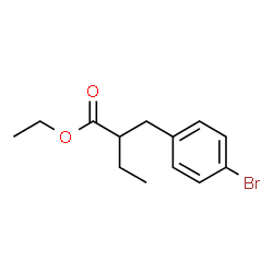 ChemSpider 2D Image | Ethyl 2-(4-bromobenzyl)butanoate | C13H17BrO2