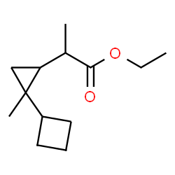 ChemSpider 2D Image | Ethyl 2-(2-cyclobutyl-2-methylcyclopropyl)propanoate | C13H22O2