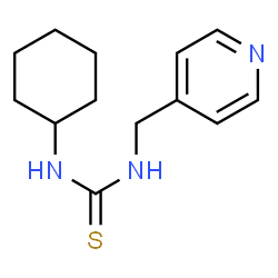 ChemSpider 2D Image | 1-Cyclohexyl-3-(4-pyridinylmethyl)thiourea | C13H19N3S