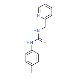 ChemSpider 2D Image | 1-(4-Methylphenyl)-3-(2-pyridinylmethyl)thiourea | C14H15N3S