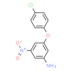 ChemSpider 2D Image | 3-(4-Chlorophenoxy)-5-nitroaniline | C12H9ClN2O3