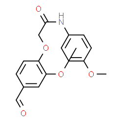 ChemSpider 2D Image | 2-(4-Formyl-2-methoxyphenoxy)-N-(4-methoxyphenyl)acetamide | C17H17NO5