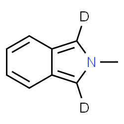 ChemSpider 2D Image | 2-Methyl(1,3-~2~H_2_)-2H-isoindole | C9H7D2N