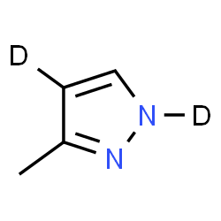 ChemSpider 2D Image | 3-Methyl(1,4-~2~H_2_)-1H-pyrazole | C4H4D2N2