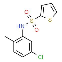 ChemSpider 2D Image | N-(5-Chloro-2-methylphenyl)-2-thiophenesulfonamide | C11H10ClNO2S2