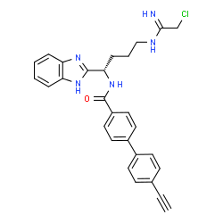 ChemSpider 2D Image | BB-Cl-Yne | C28H26ClN5O