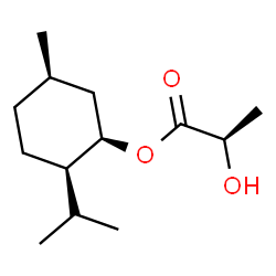 ChemSpider 2D Image | (1R,2R,5R)-2-Isopropyl-5-methylcyclohexyl (2R)-2-hydroxypropanoate | C13H24O3