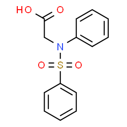 ChemSpider 2D Image | N-Phenyl-N-(phenylsulfonyl)glycine | C14H13NO4S