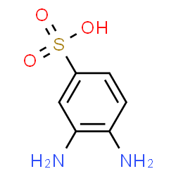 ChemSpider 2D Image | 3,4-Diaminobenzenesulfonic acid | C6H8N2O3S