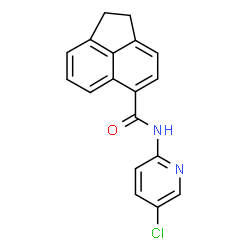 ChemSpider 2D Image | N-(5-Chloro-2-pyridinyl)-1,2-dihydro-5-acenaphthylenecarboxamide | C18H13ClN2O