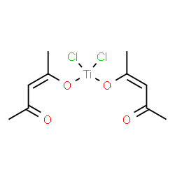 ChemSpider 2D Image | Titanium(4+) chloride (2Z)-4-oxo-2-penten-2-olate (1:2:2) | C10H14Cl2O4Ti