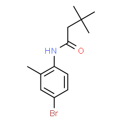 ChemSpider 2D Image | N-(4-Bromo-2-methylphenyl)-3,3-dimethylbutanamide | C13H18BrNO