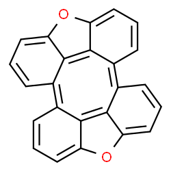 ChemSpider 2D Image | Furo[2',3',4',5':8,9]tetraphenyleno[1,16-bcd]furan | C24H12O2