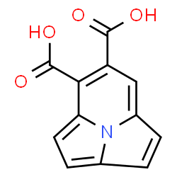 ChemSpider 2D Image | Pyrrolo[2,1,5-cd]indolizine-5,6-dicarboxylic acid | C12H7NO4