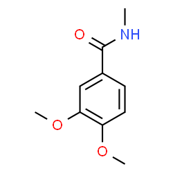 ChemSpider 2D Image | 3,4-Dimethoxy-N-methylbenzamide | C10H13NO3