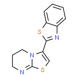 ChemSpider 2D Image | 3-(1,3-Benzothiazol-2-yl)-6,7-dihydro-5H-[1,3]thiazolo[3,2-a]pyrimidine | C13H11N3S2