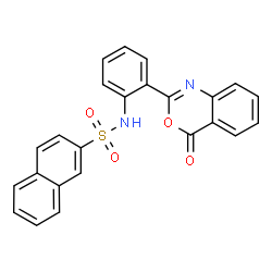 ChemSpider 2D Image | OXOBENZOXAZINYL NAPHTHALENE SULFOANILIDE | C24H16N2O4S