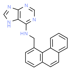 ChemSpider 2D Image | N-(4-Phenanthrylmethyl)-7H-purin-6-amine | C20H15N5