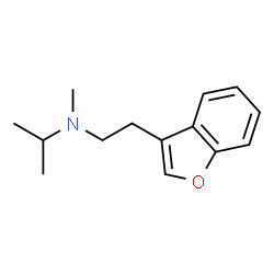 ChemSpider 2D Image | N-[2-(1-Benzofuran-3-yl)ethyl]-N-methyl-2-propanamine | C14H19NO