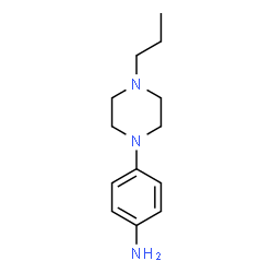 ChemSpider 2D Image | 4-(4-Propyl-1-piperazinyl)aniline | C13H21N3