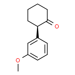 ChemSpider 2D Image | (2R)-2-(3-Methoxyphenyl)cyclohexanone | C13H16O2