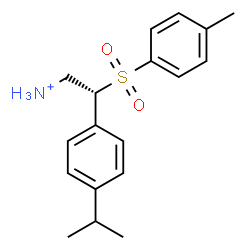 ChemSpider 2D Image | (2R)-2-(4-Isopropylphenyl)-2-[(4-methylphenyl)sulfonyl]ethanaminium | C18H24NO2S