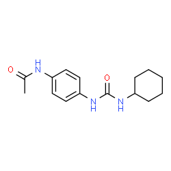 ChemSpider 2D Image | N-{4-[(Cyclohexylcarbamoyl)amino]phenyl}acetamide | C15H21N3O2