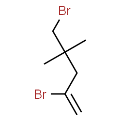 ChemSpider 2D Image | 2,5-Dibromo-4,4-dimethyl-1-pentene | C7H12Br2