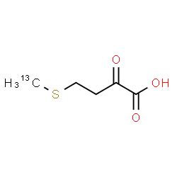 ChemSpider 2D Image | 4-[(~13~C)Methylsulfanyl]-2-oxobutanoic acid | C413CH8O3S
