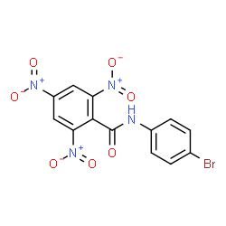 ChemSpider 2D Image | N-(4-Bromophenyl)-2,4,6-trinitrobenzamide | C13H7BrN4O7
