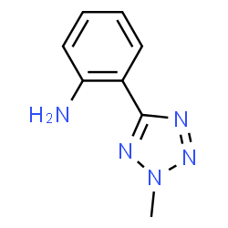 ChemSpider 2D Image | 2-(2-Methyl-2H-tetrazol-5-yl)aniline | C8H9N5