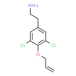 ChemSpider 2D Image | 2-[4-(Allyloxy)-3,5-dichlorophenyl]ethanamine | C11H13Cl2NO